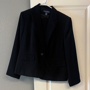 Evan Picone Women's Classic Black Suit Jacket and Black Dress Pants.